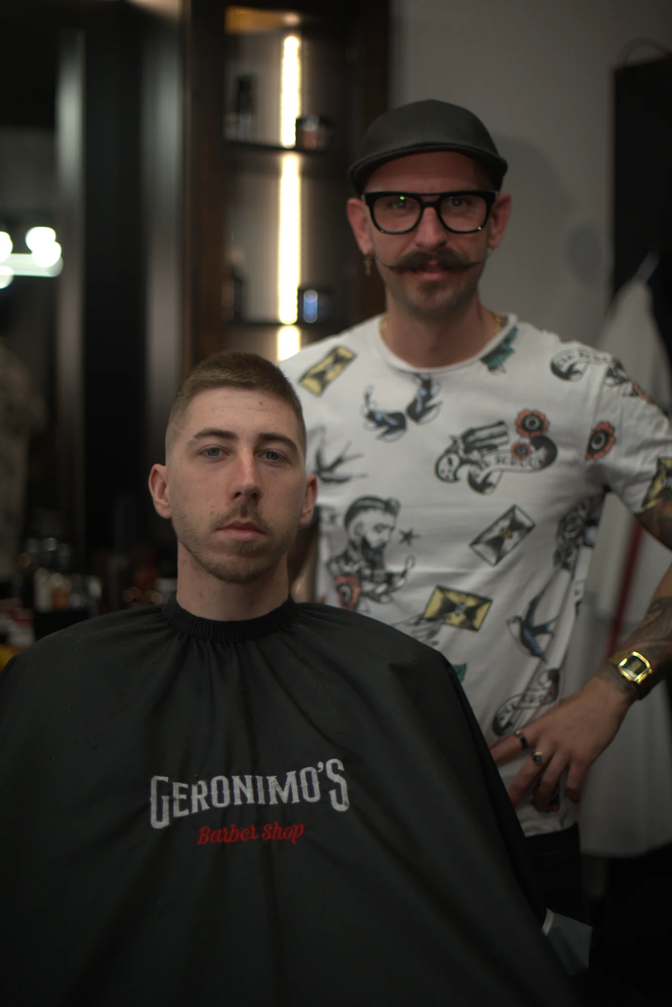 Pillanat a Geronimo’s Barber Shopból