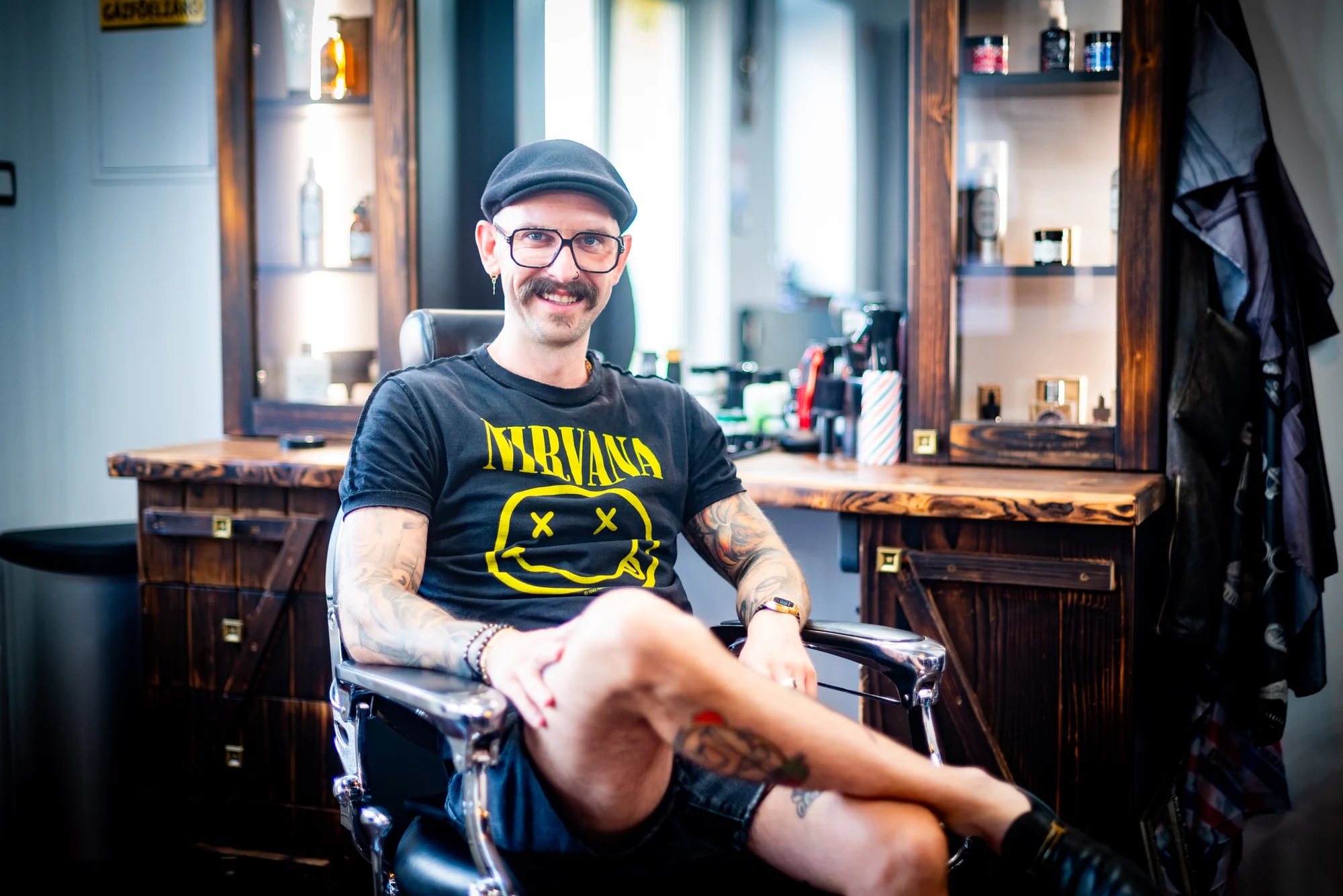 Pillanat a Geronimo’s Barber Shopból