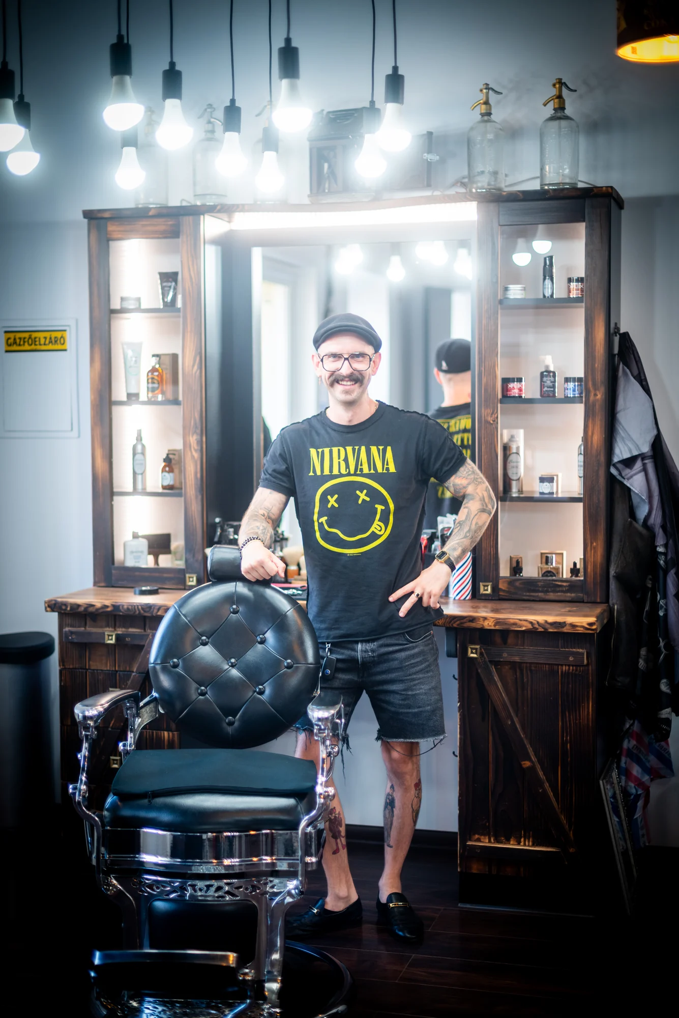 Pillanat a Geronimo’s Barber Shopból